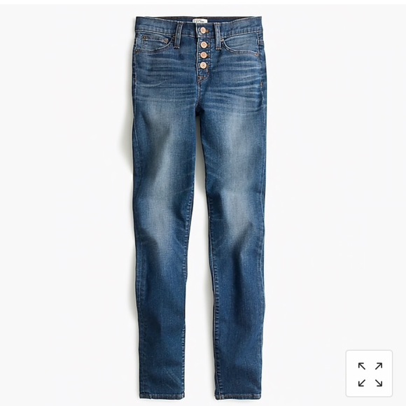 J. Crew Denim - J Crew 9" skinny high rise button front Jeans
